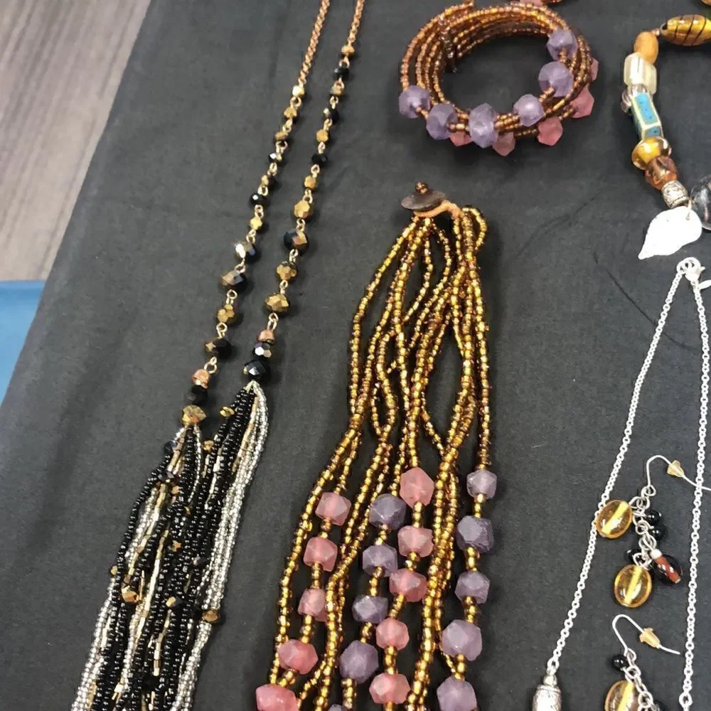 Earth tones jewelry lot